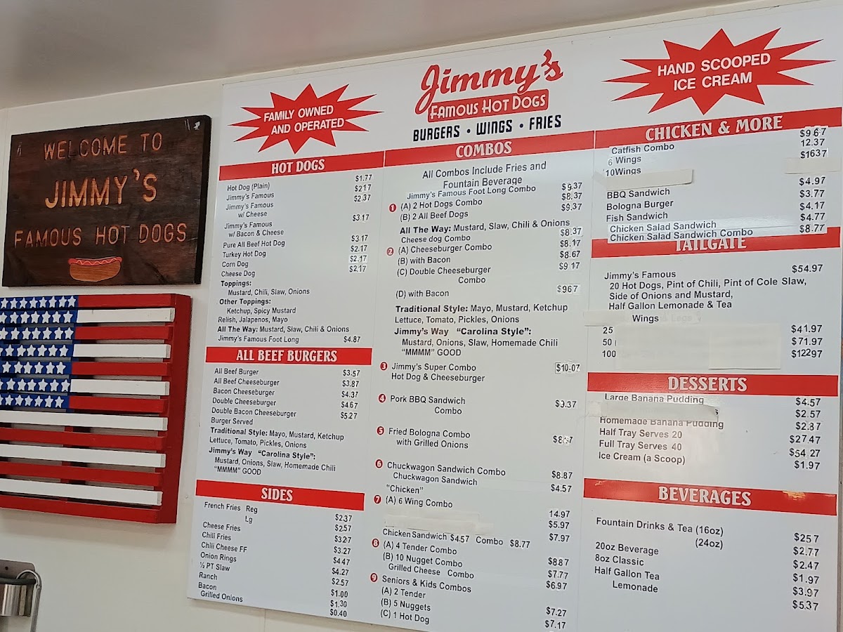 Jimmy's Famous Hot Dogs Menu-1