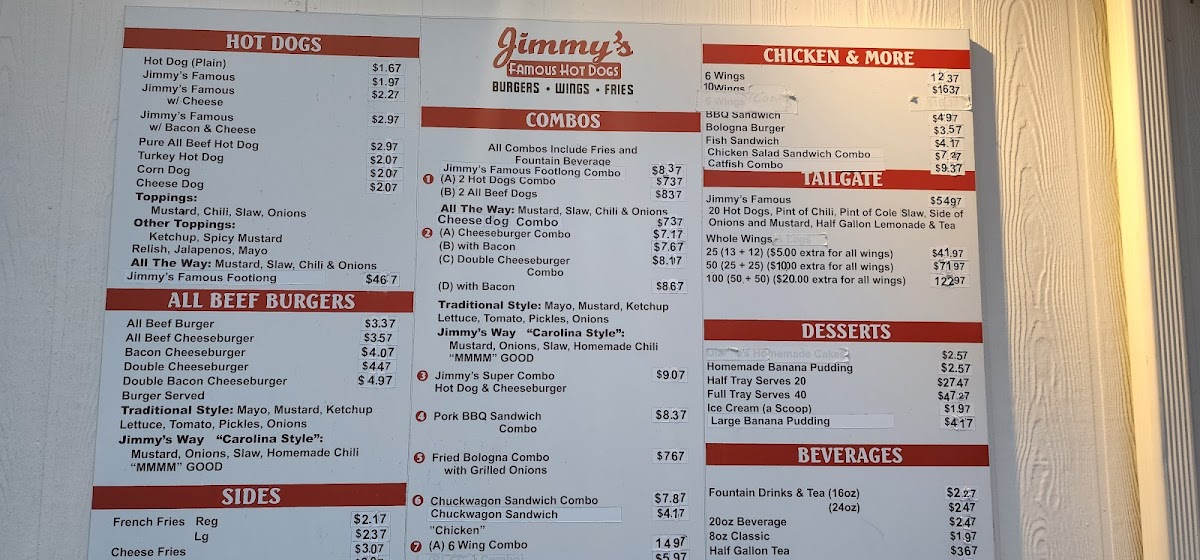 Jimmy's Famous Hot Dogs Menu-7